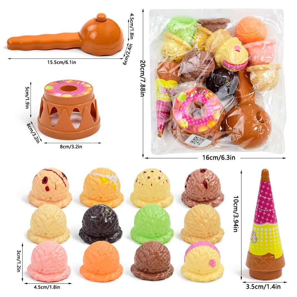 Jeu de Glaces Empilables en Bois pour Enfants – Jouet Éducatif | Jouetkids – Image 4