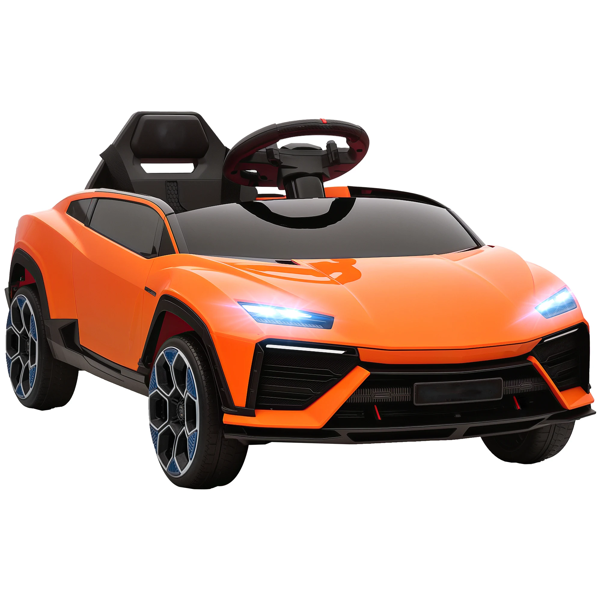 Voiture Électrique pour Enfants avec Télécommande et Haut-parleur – Orange | Jouetkids
