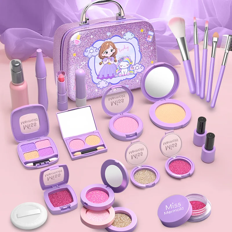 Coffret Maquillage Princesse - Mallette de Beauté pour Petite Fille avec Miroir et Accessoires JouetKids