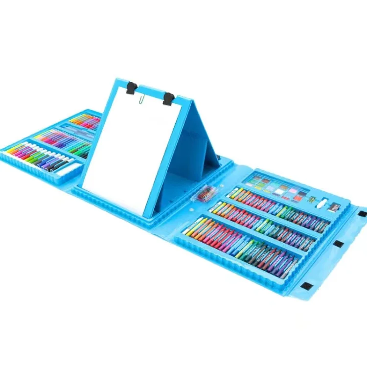 Coffret Artistique 150-208 Pièces - Kit de Dessin Complet pour Enfant avec Marqueurs, Crayons et Feutres Aquarelle – Image 8