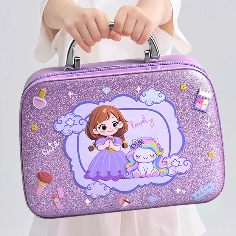Coffret Maquillage Princesse - Mallette de Beauté pour Petite Fille avec Miroir et Accessoires JouetKids – Image 2