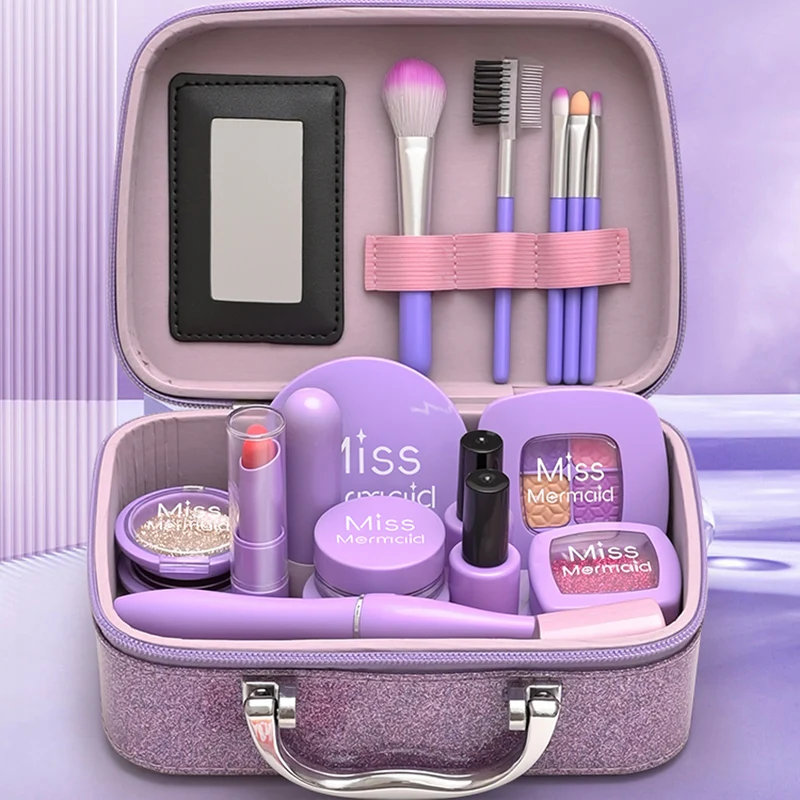 Coffret Maquillage Princesse - Mallette de Beauté pour Petite Fille avec Miroir et Accessoires JouetKids – Image 3