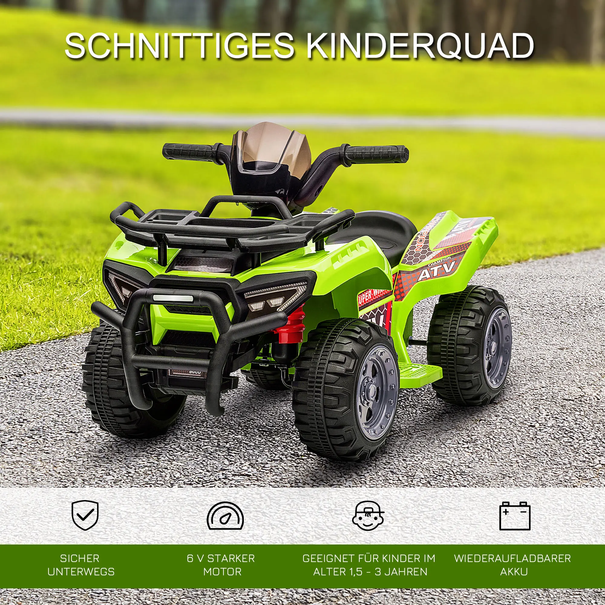Quad Électrique 6V pour Tout-Petits – Fonction Marche Avant et Musique | Jouetkids – Image 3
