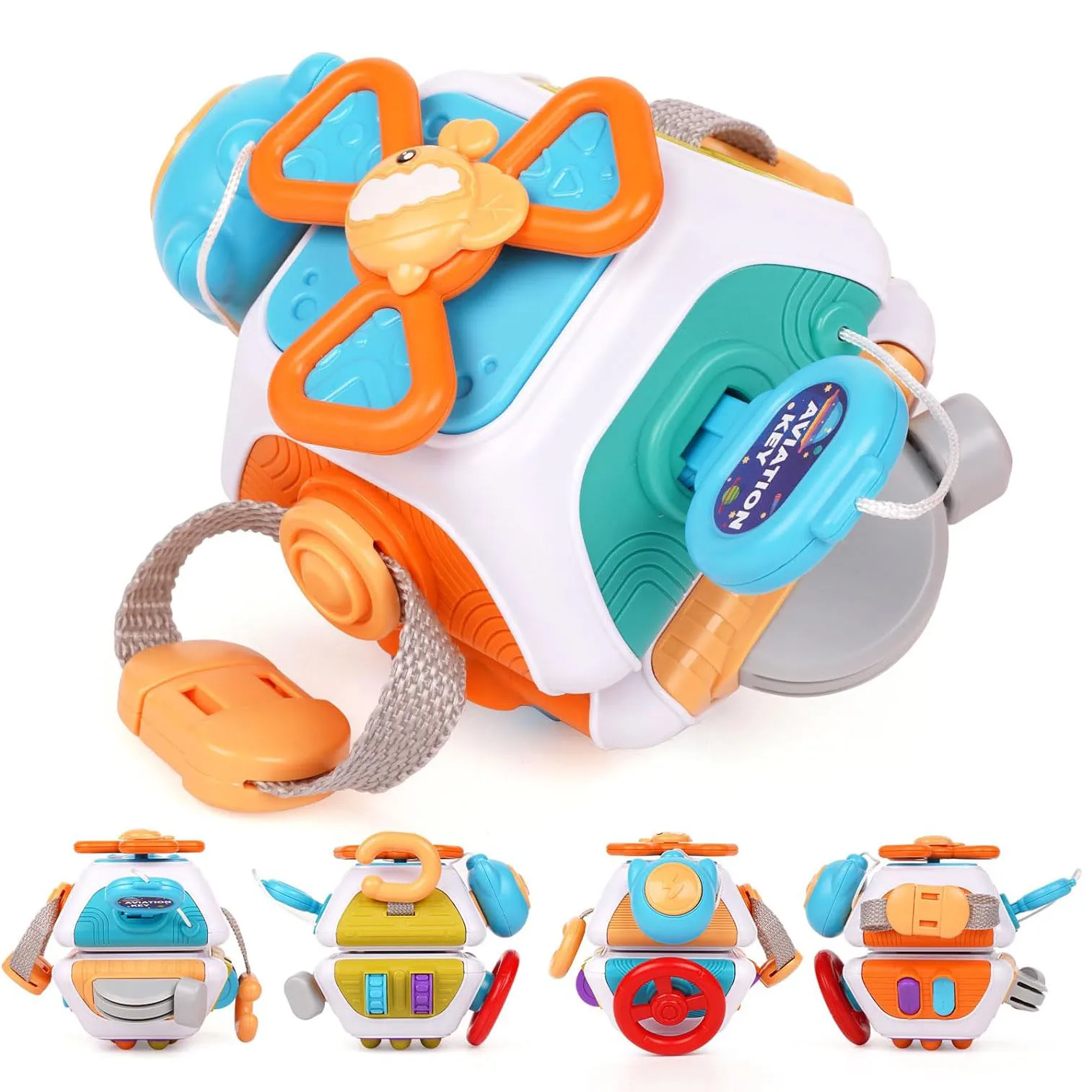 Cube d'Éveil Montessori 10 en 1 pour Tout-Petits – Jouet Sensoriel Nomade | Jouetkids – Image 2