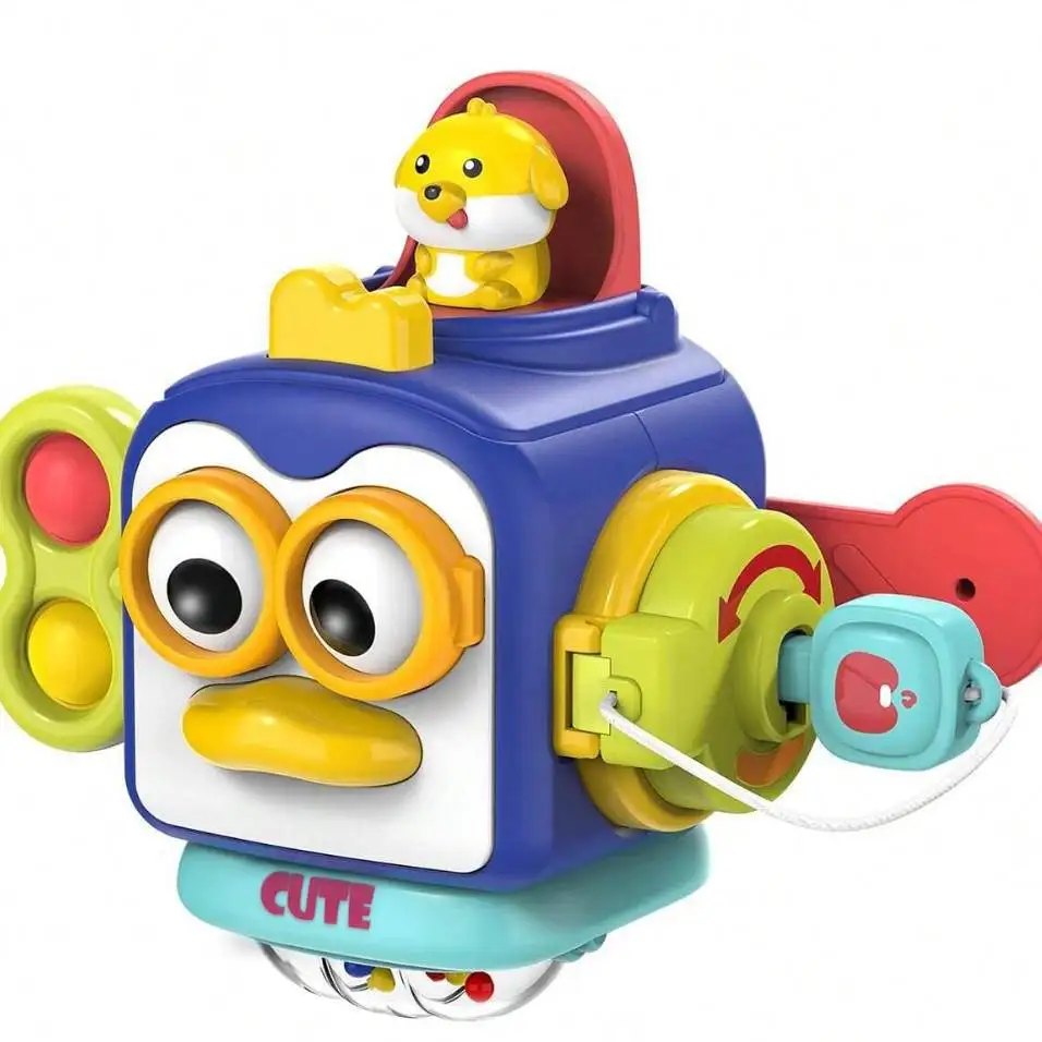 Cube d'Éveil Montessori 10 en 1 pour Tout-Petits – Jouet Sensoriel Nomade | Jouetkids – Image 4