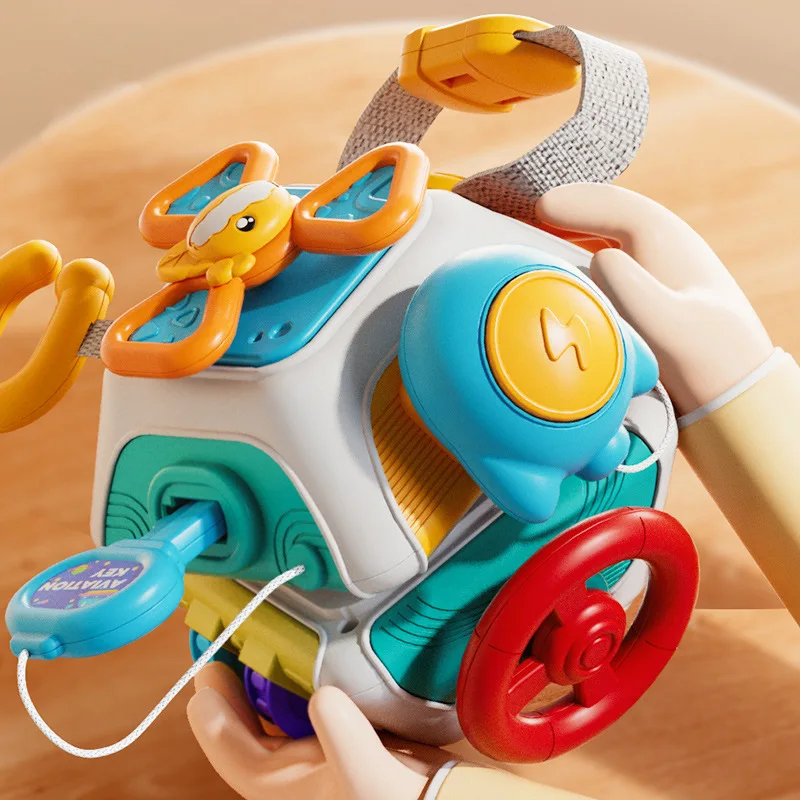 Cube d'Éveil Montessori 10 en 1 pour Tout-Petits – Jouet Sensoriel Nomade | Jouetkids